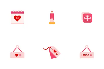 Día de San Valentín Paquete de Iconos