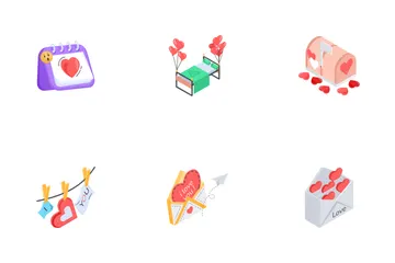 Día de San Valentín Paquete de Iconos