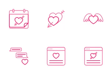 Día de San Valentín Paquete de Iconos