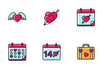 Día de San Valentín Paquete de Iconos