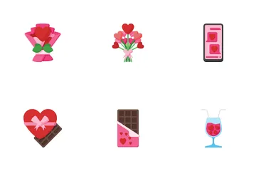 Día de San Valentín Paquete de Iconos