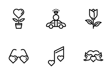 Día de San Valentín Paquete de Iconos