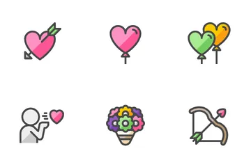 Día de San Valentín Paquete de Iconos