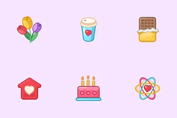 Día de San Valentín Paquete de Iconos