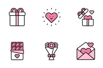 Día de San Valentín Paquete de Iconos