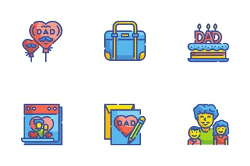 Día del padre Paquete de Iconos