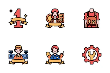 Día del Trabajo Paquete de Iconos