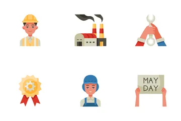 Día del Trabajo Paquete de Iconos