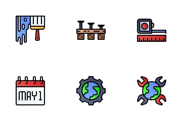 Día del Trabajo Paquete de Iconos