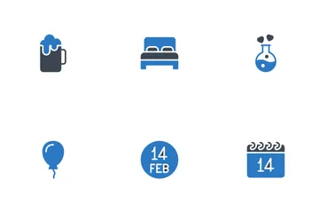 Dia dos Namorados e Casamento Pacote de Ícones