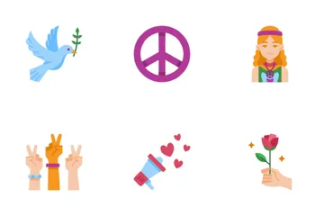 Dia Internacional da Paz Pacote de Ícones