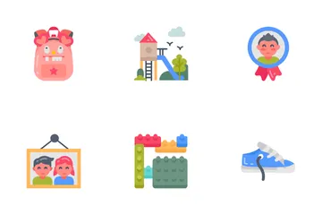 Día Internacional del Niño Paquete de Iconos