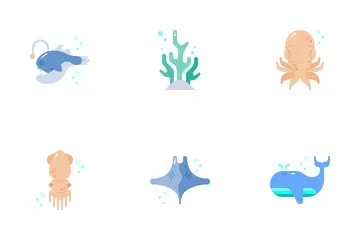 Día Mundial de los Océanos Paquete de Iconos