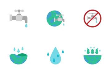 Dia Mundial del Agua Paquete de Iconos