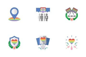 Día Mundial del Orgullo Paquete de Iconos