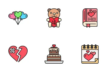 Día de San Valentín Paquete de Iconos