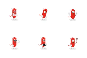 Diable espiègle et expressif Pack d'Icônes