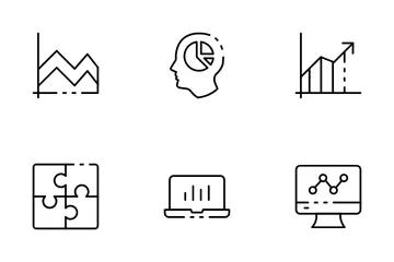 Diagrama de gráfico Paquete de Iconos