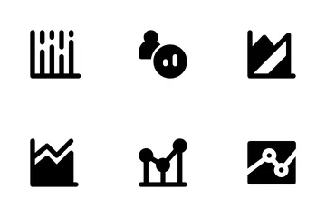 Gráfico y diagrama de negocios Paquete de Iconos