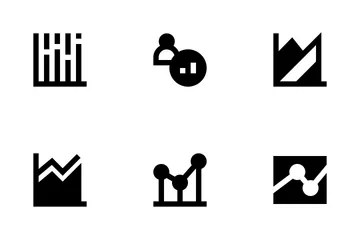 Gráfico y diagrama de negocios Paquete de Iconos