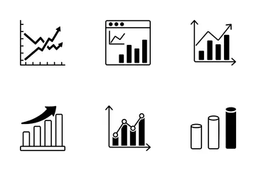 Diagrama e relatório Pacote de Ícones