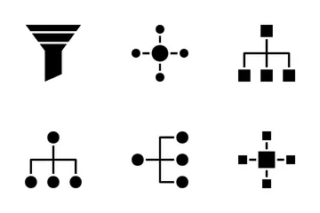 Diagrama Gráfico Icon Pack