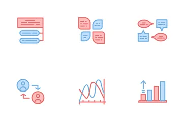 Diagramm und Schaubild Symbolpack