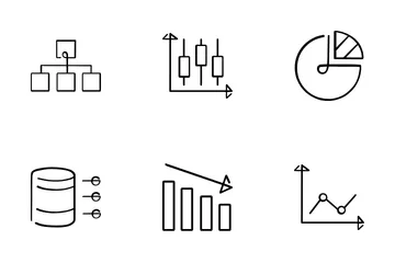 Diagramme graphique Pack d'Icônes