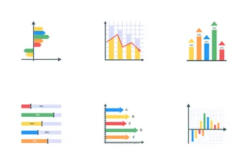Diagramme und Grafiken Icon Pack