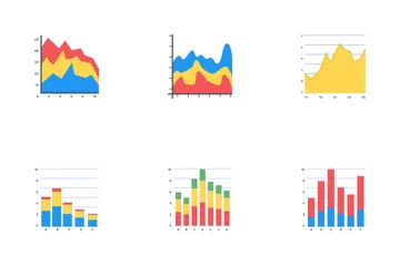 Diagramme und Grafiken Icon Pack