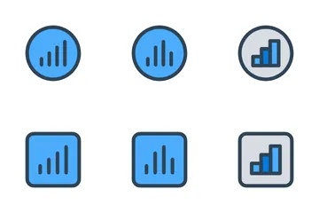 Diagrams & Reports Vol-2 Icon Pack