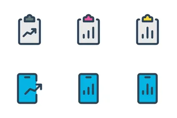 Diagrams & Reports Vol-3 Icon Pack