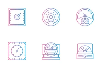 Dials And Gauges Icon Pack