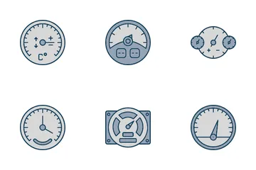 Dials And Gauges Icon Pack