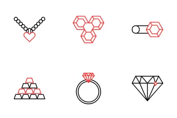 Diamond And Jewellery Icon Pack