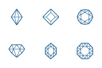 Diamond Shapes Icon Pack