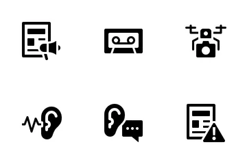 Diario de noticias Paquete de Iconos