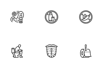 Diarrhoea Causes Icon Pack