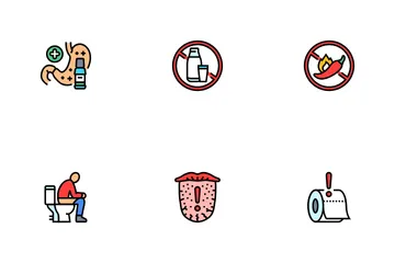 Diarrhoea Causes Icon Pack