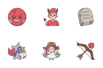 Diavolo e angelo Icon Pack