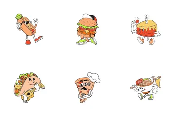 Dibujos animados de comida Icon Pack