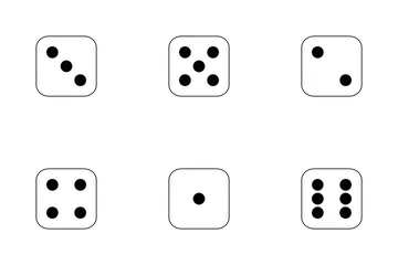 Dice Line Icon Pack