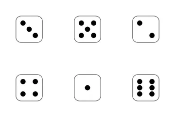 Dice Line Icon Pack