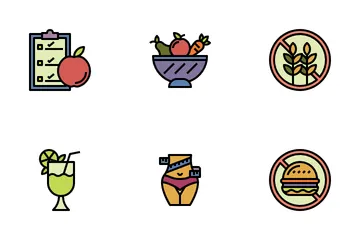 Diet And Nutrition Icon Pack