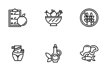 Diet And Nutrition Icon Pack