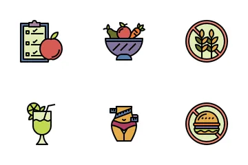 Dieta e nutrizione Icon Pack