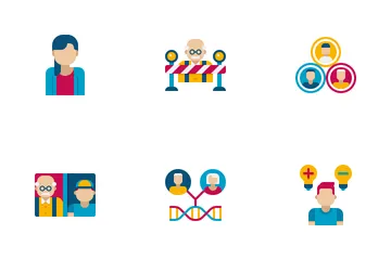 Diferença entre gerações Pacote de Ícones