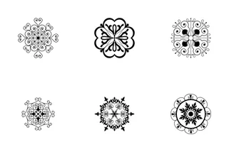 Different Styles Of Design Elements Icons Set