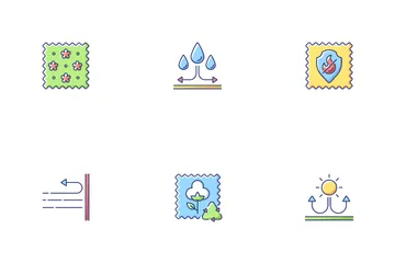 Different Types Of Fabric Feature Icon Pack