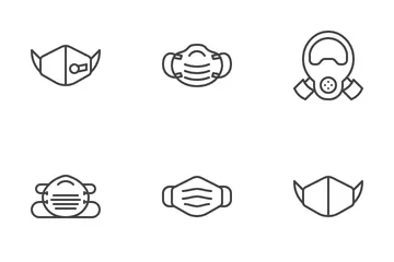 Different Types Of Face Masks Icon Pack